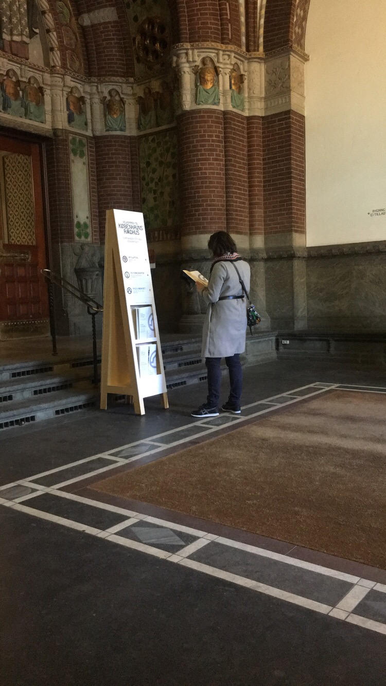 The stand at the entrance