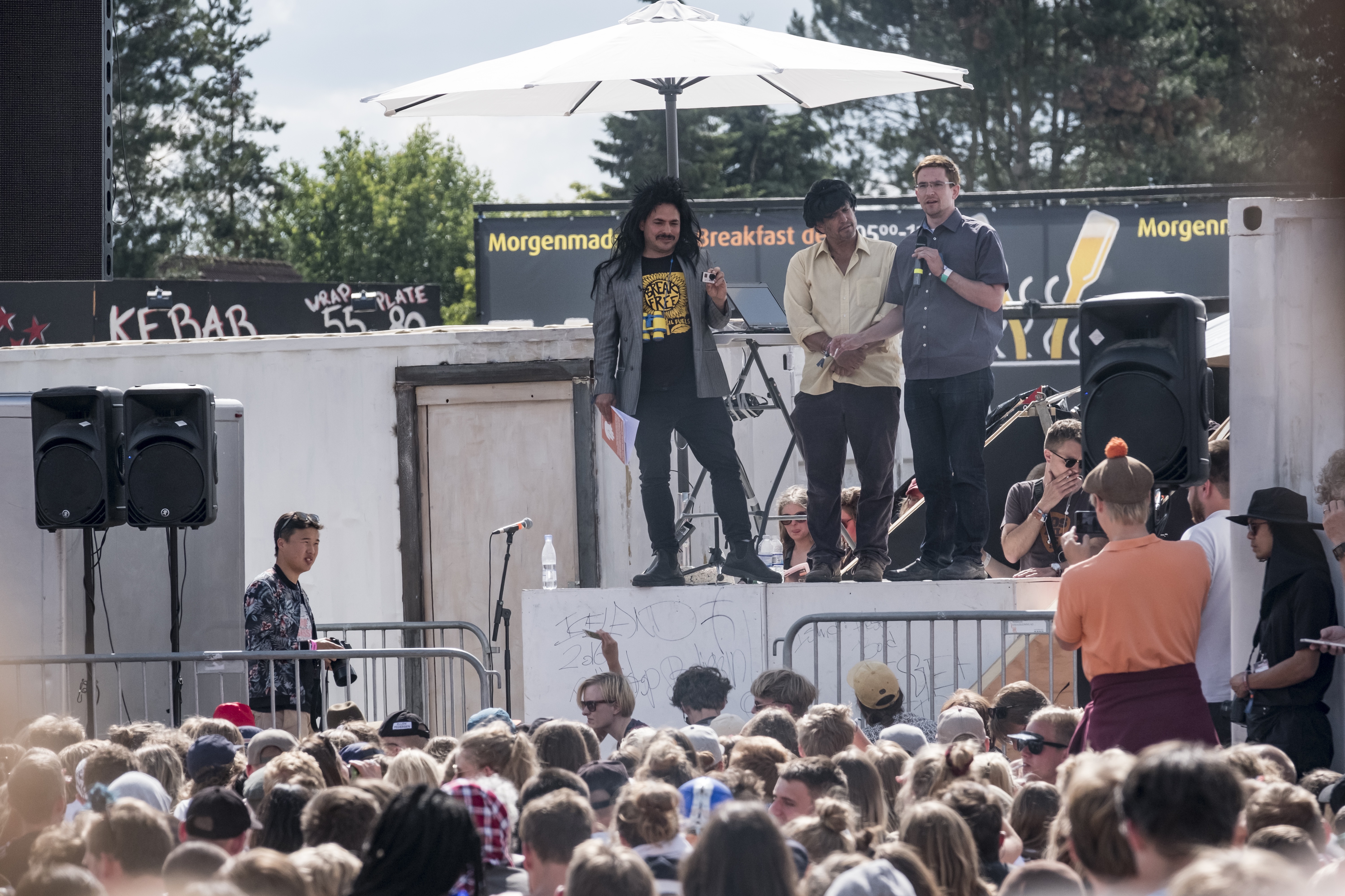 Close-up of our findings wall
