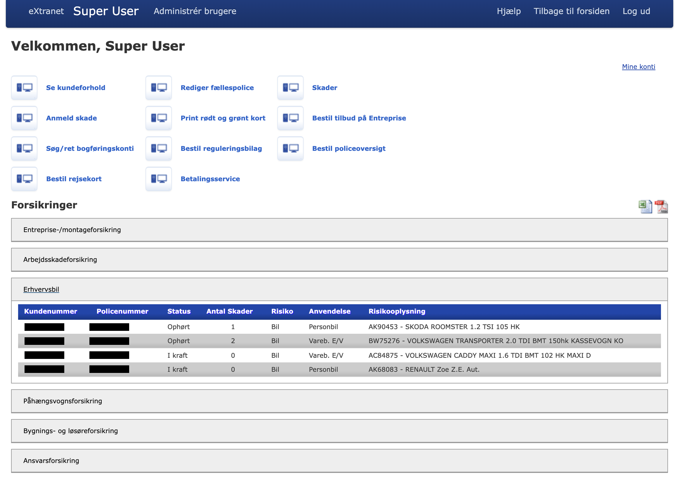 Old Gjensidige Platform Overview